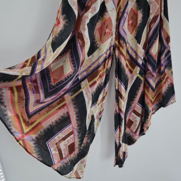 Free People Miranda Angular Pants Womens S Relaxed Eclectic Unique Festival Boho - Picture 6 of 11